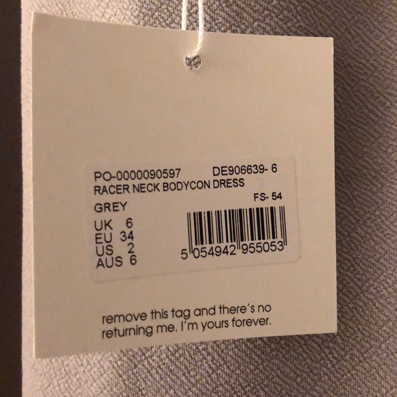 Racer Neck Bodycon Dress - Picture 8 of 8